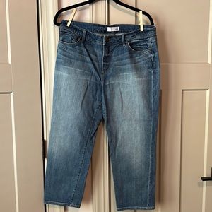 LOFT Relaxed Straight Crop Jeans
